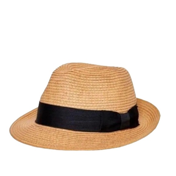 TALULA Aritzia Fedora Azure Skies Pelham Straw hat S/M - Picture 4 of 11